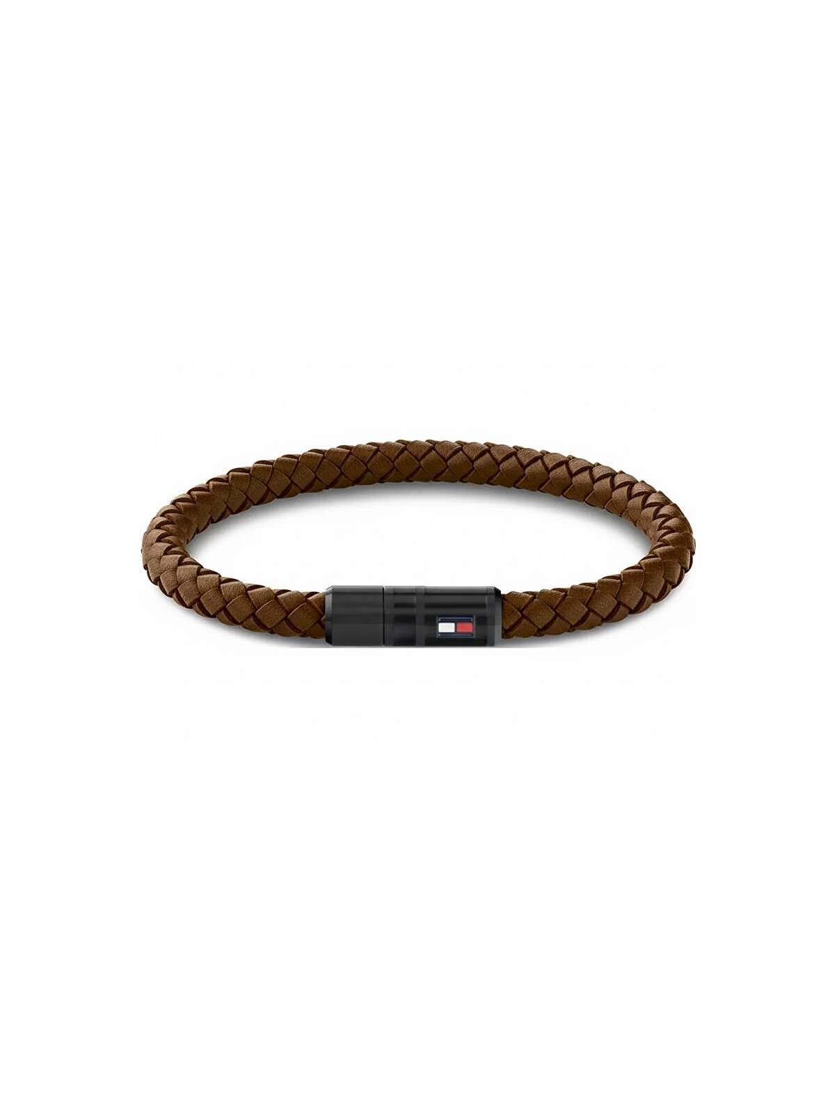 Tommy Hilfiger Elegante bracciale in pelle marrone 2790668 - Lunghezza: 19,5 cm uomo
