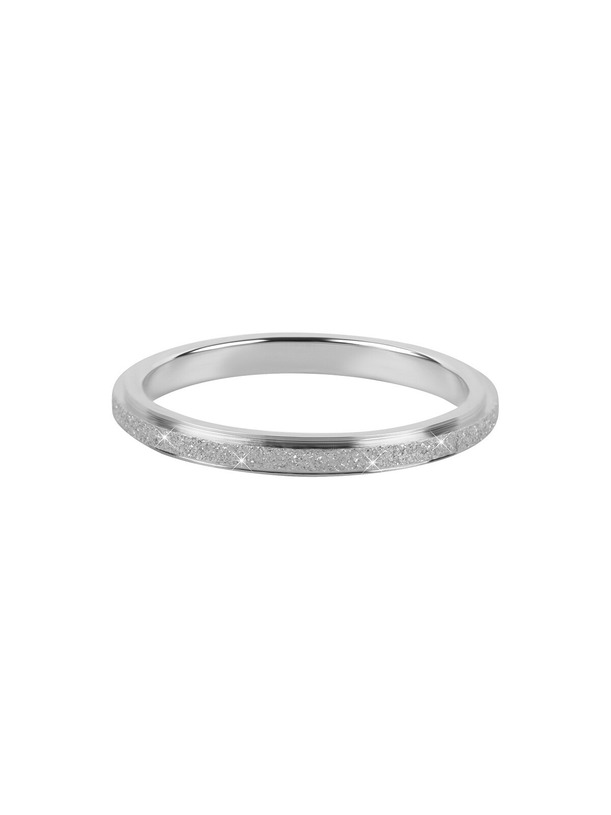Troli Anello in acciaio scintillante - Diametro: 49 mm donna