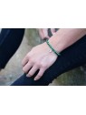Troli Bracciale di perline di malachite con albero della vita - Lunghezza: 17 cm unisex