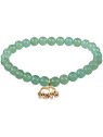 Troli Bracciale di perline in avventurina con elefante - Lunghezza: 17 cm donna