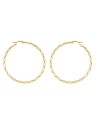 Troli Orecchini rotondi placcati oro 2 - 5 cm - Diametro: 4 cm donna