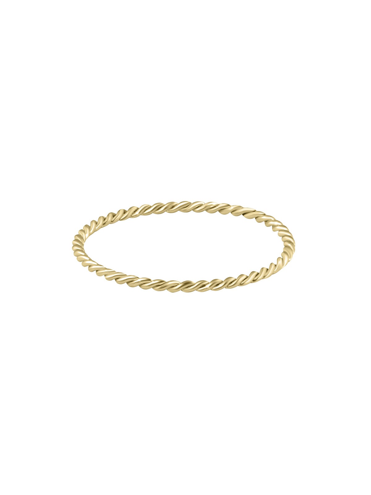 Troli Anello minimalista placcato oro - Diametro: 51 mm donna