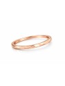Troli Anello minimalista placcato oro con un delicato design in oro rosa - Diametro: 59 mm donna