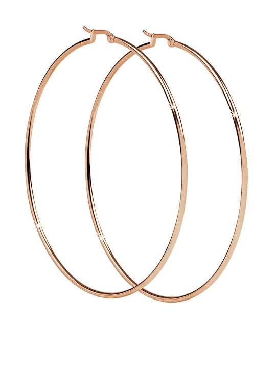 Troli Orecchini e cerchio in bronzo senza tempo - Diametro: 4 cm donna