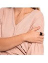 Troli Anello massiccio con cristallo nero - Circonferenza: 63 mm unisex