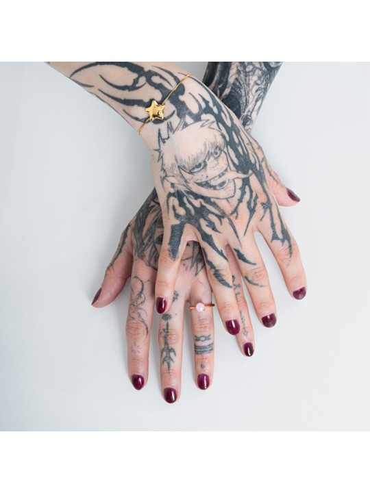 Kalace Delicato anello placcato oro con quarzo rosa PO/SR09587I - Circonferenza: 52 mm donna