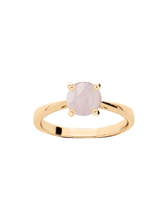 Kalace Anello delicato placcato oro con quarzo rosa PO/SR09587I - Circonferenza: 56 mm donna