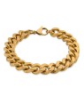 Troli Bracciale Pancer placcato oro massiccio - Lunghezza: 19 cm unisex