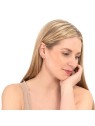 Troli VHLLE2008G orecchino singolo rotondo placcato oro con zirconi - Diametro: 1 cm donna