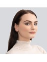 Troli Labret in acciaio con opale sintetico blu - Diametro: 0,5 cm donna