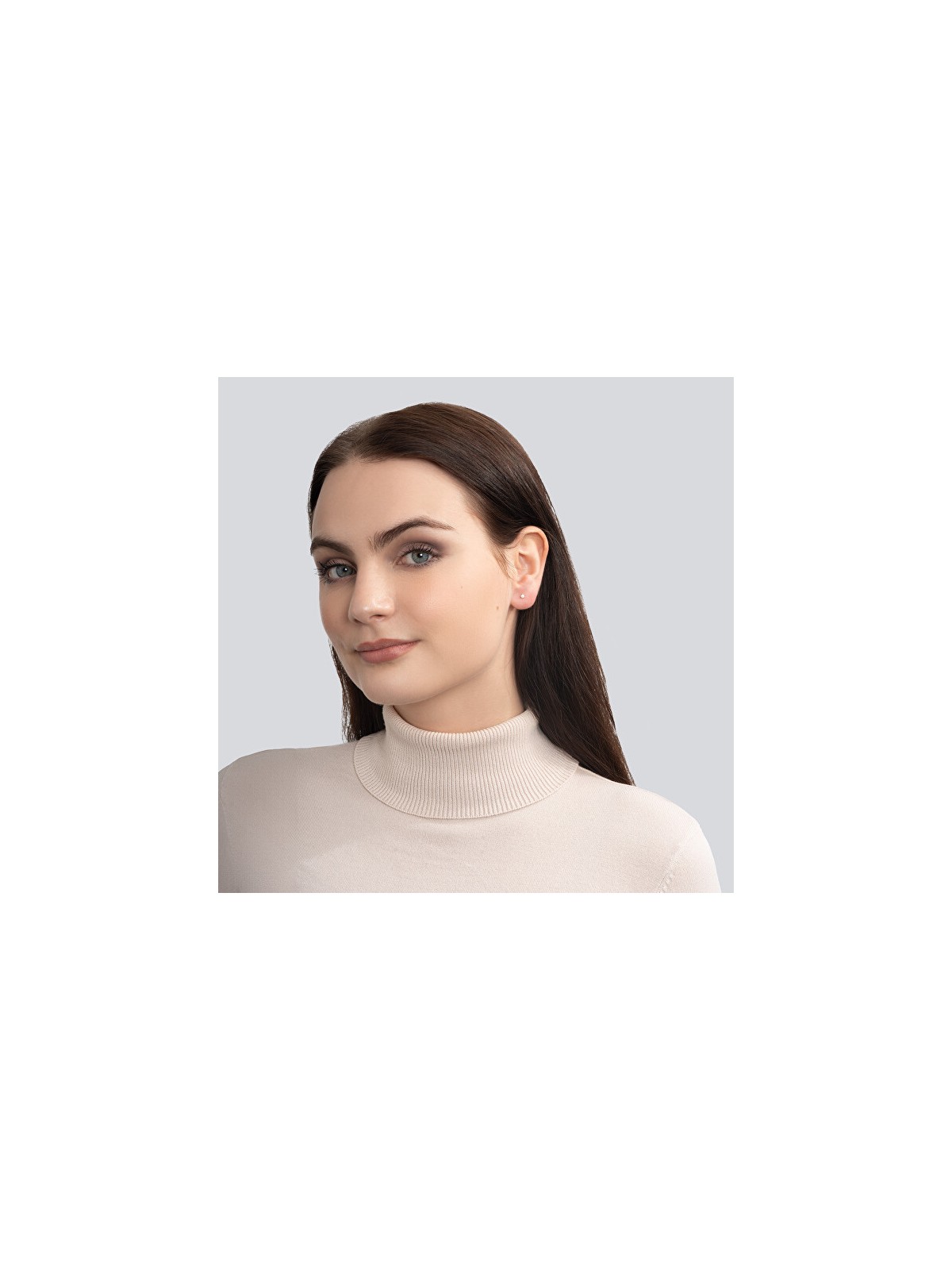 Troli Labret placcato oro con opale sintetico bianco - Diametro: 0.3 cm donna