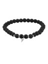 Troli Bracciale con sfera in onice e ala d'angelo - Lunghezza: 17 cm donna