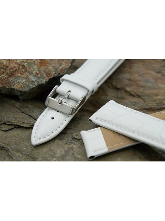A-NIS Cinturino imbottito in alligatore AK1306.09 - Larghezza: 20 mm unisex