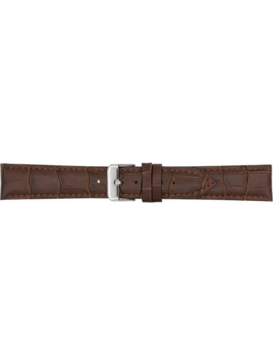 A-NIS Cinturino imbottito in alligatore AK1306.02 - Larghezza: 24 mm unisex