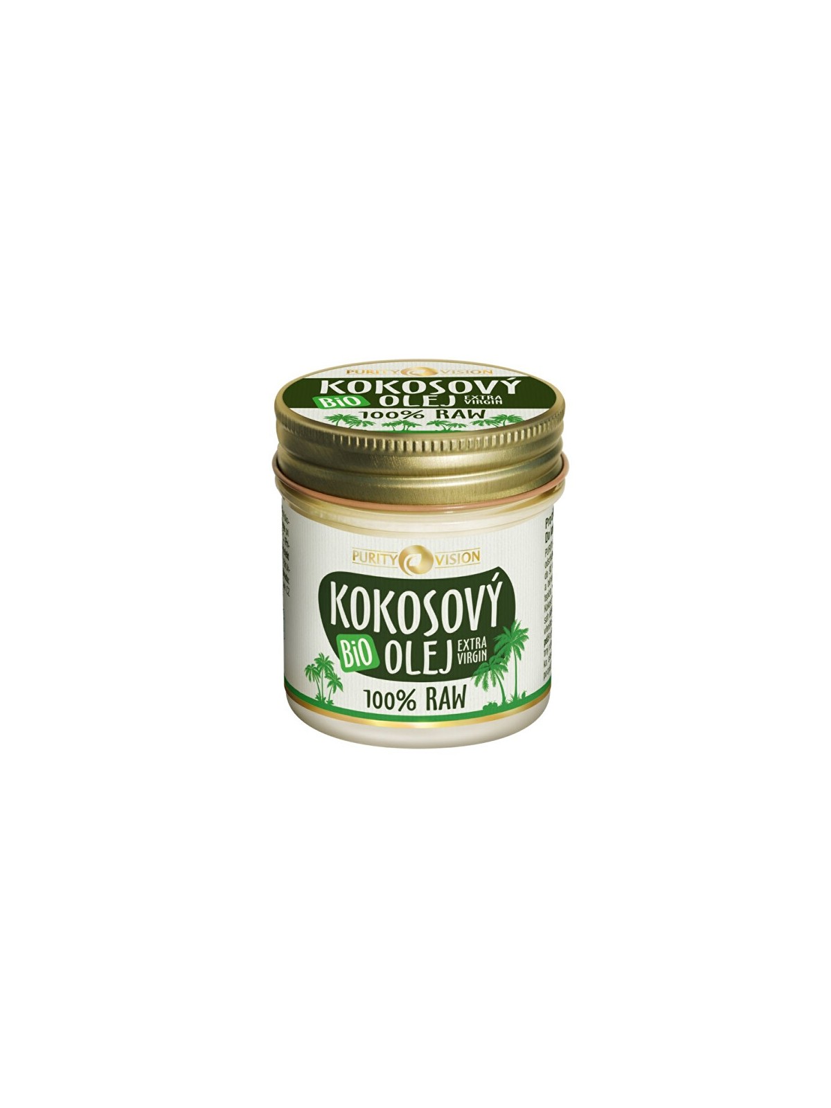 Purity Vision Olio di cocco biologico grezzo al 100 donna 120ml