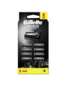 Gillette Carbon Mach3 Replacement Head for men 5 unit