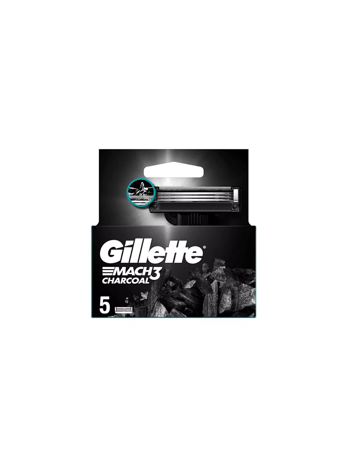 Gillette Carbon Mach3 Replacement Head for men 5 unit