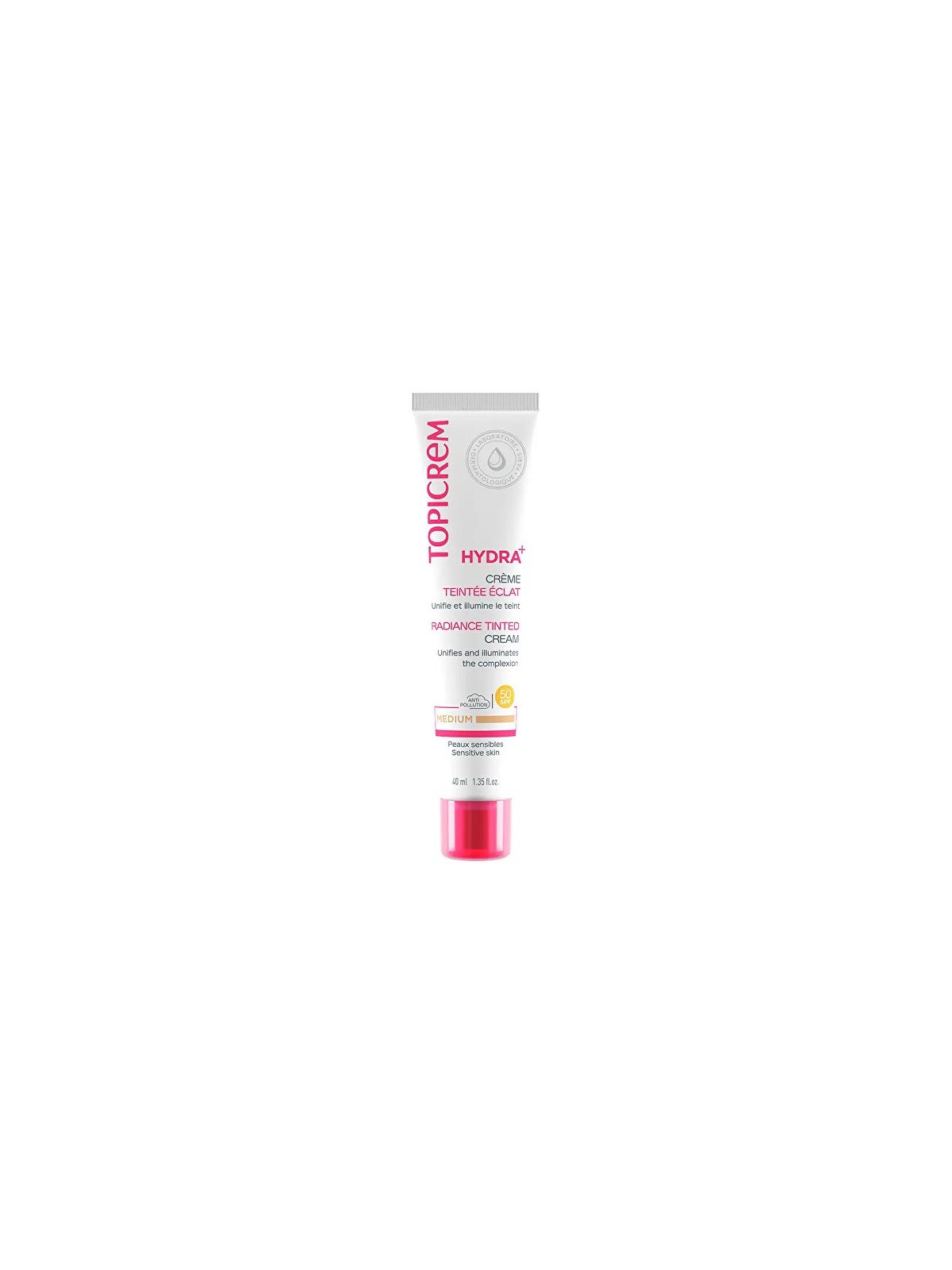 Topicrem Hydra+ Crema Viso Colorata SPF 50 40ml