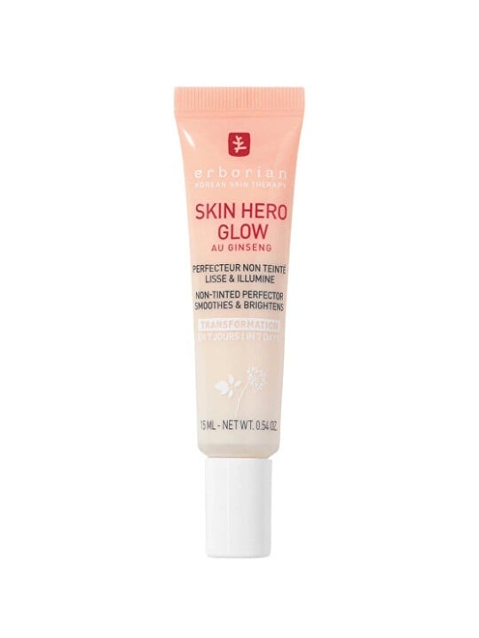 Erborian Skin Hero Glow Non colorato Perfector Leviga e illumina Crema per la pelle perfezionante e illuminante donna 15ml