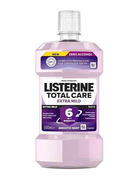 Collutorio Listerine Total Care Extra Delicato Menta 500ml donna