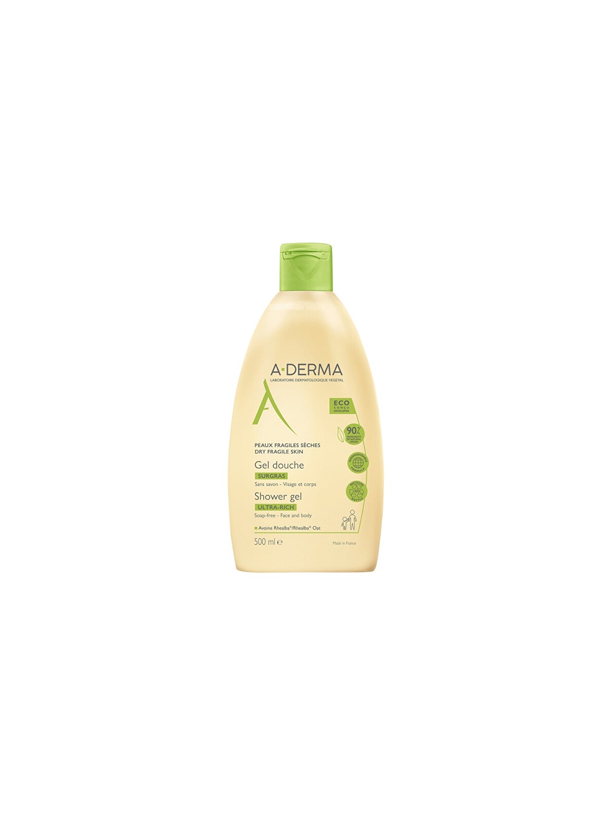 A-Derma Ultra Rich Shower Gel - Gel doccia 500ml donna