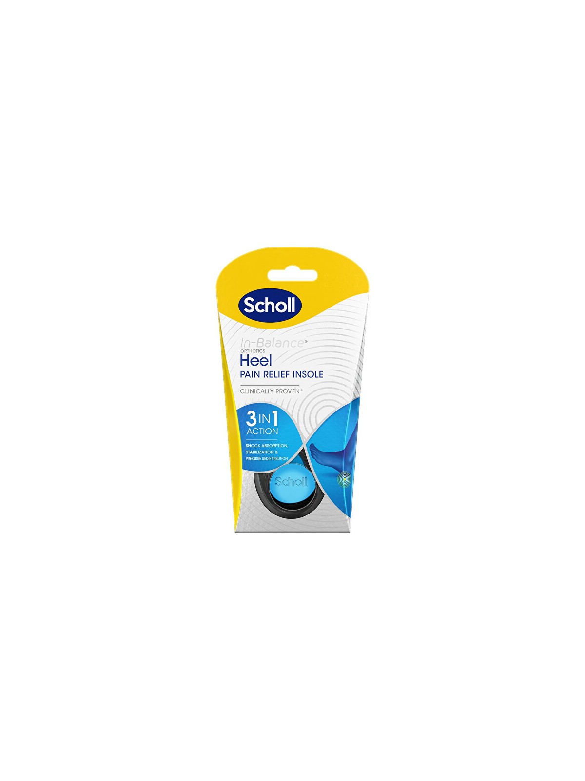 Scholl Solette ortopediche In-Balance Heel, solette antidolorifiche, 1 paio - Variante: Grande unisex Scholl www.essenzetotalsty