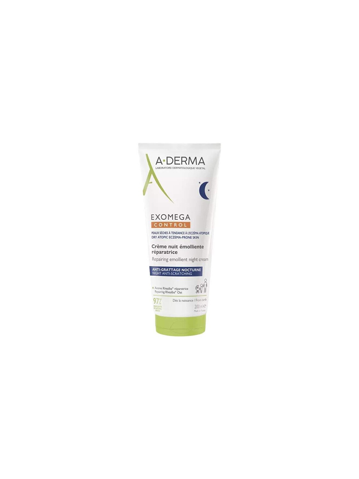 Crema notte emolliente viso A-Derma Exomega Control 200ml