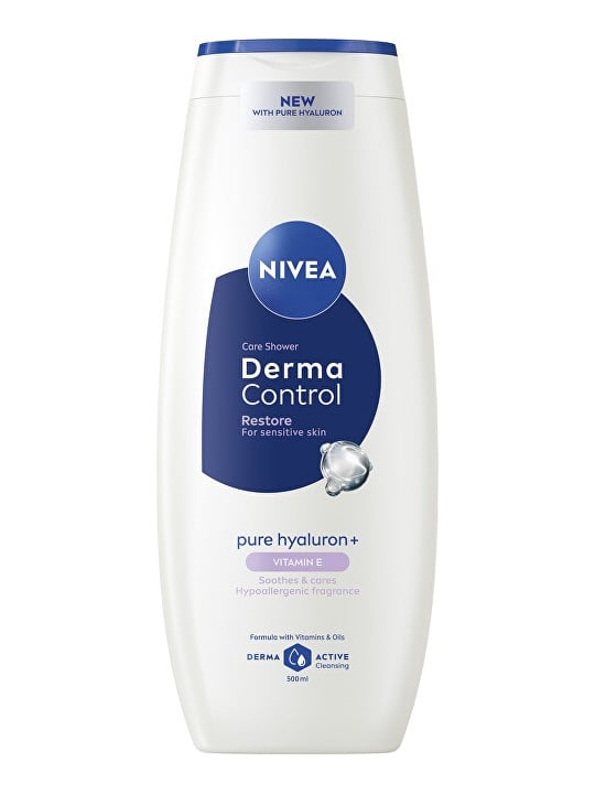 Nivea Derma Control Restore Care Shower - Gel doccia per pelli sensibili 500ml donna
