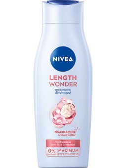 Nivea Length Wonder Strengthening Shampoo - Shampoo rinforzante con burro di karité 400ml donna