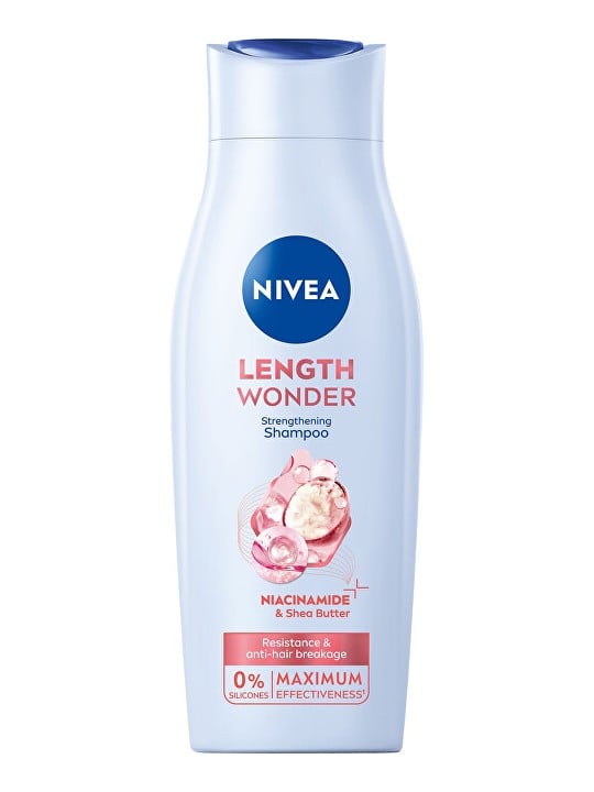 Nivea Length Wonder Strengthening Shampoo - Shampoo rinforzante con burro di karité 400ml donna