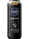 Nivea Men Deep Shampoo - Shampoo rivitalizzante per capelli e cuoio capelluto grassi 500ml uomo