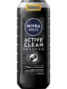 Shampoo Nivea Active Clean Care 500ml uomo