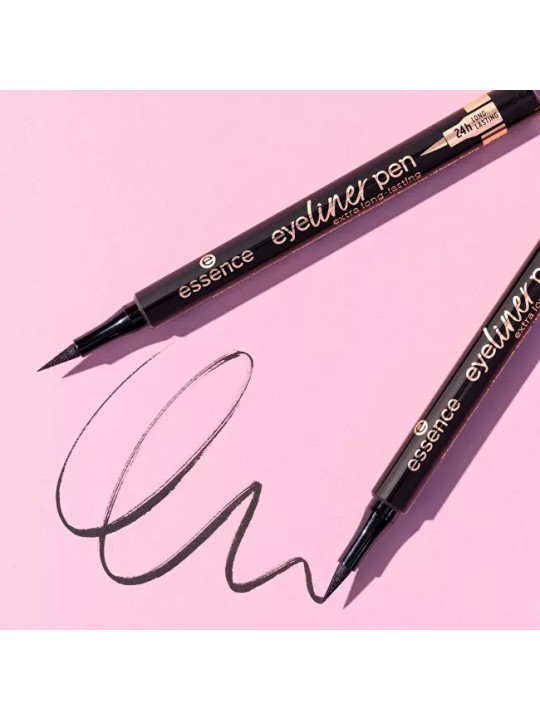 Essence Penna eyeliner waterproof a lunga tenuta extra 11 ml donna 010 Blackest Black