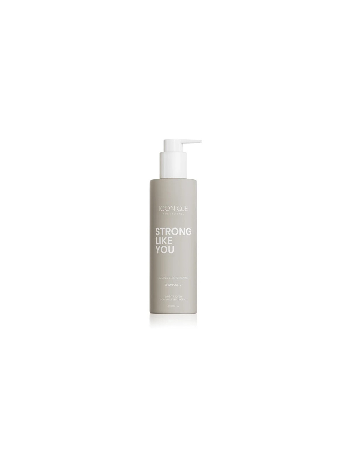 ICONIQUE Professional Shampoo per capelli danneggiati Strong Like You Shampoo Riparatore e Rinforzante 70ml donna