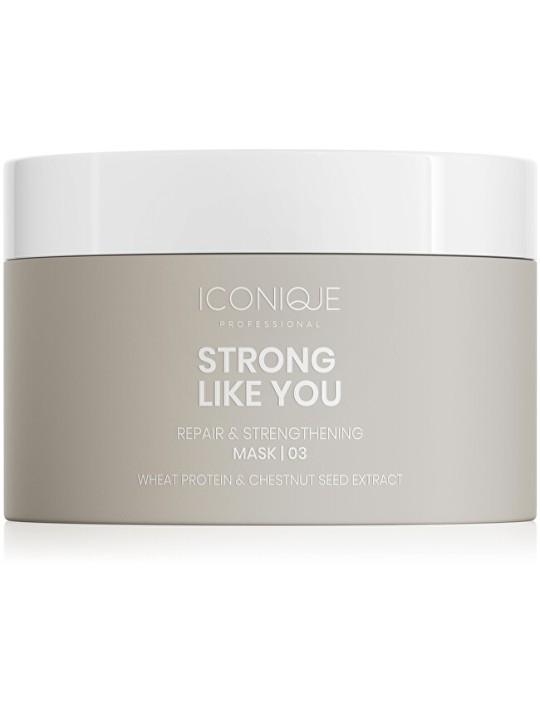 ICONIQUE Professional Maschera per capelli danneggiati Strong Like You Maschera riparatrice e rinforzante 50 ml donna