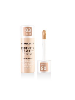 Fondotinta illuminante Dermacol Infinity Healthy Glow - Trucco leggero e illuminante 20 g donna 02 BEIGE