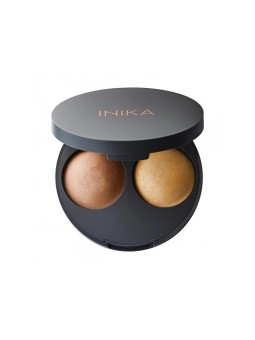 Inika Organic Baked Contour Duo - Duo di contouring biologico cotto al forno 5 g Donna Teak