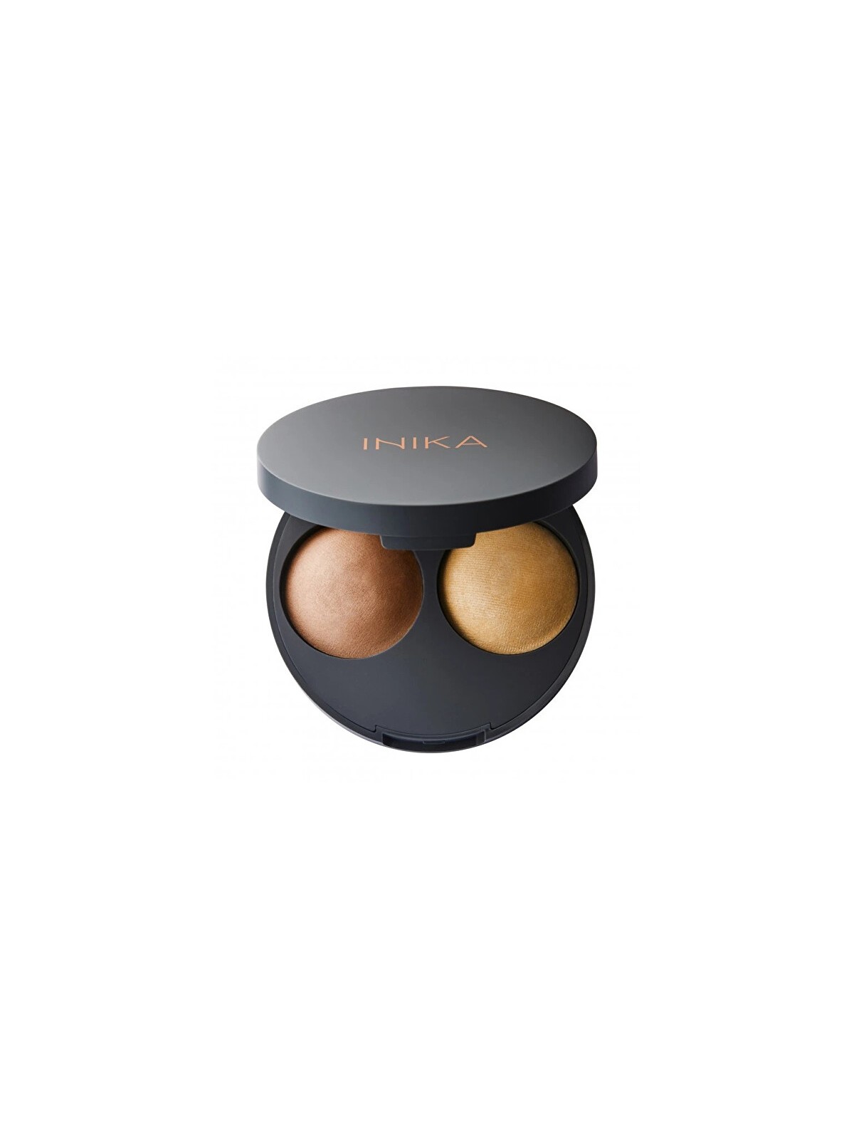 Inika Organic Baked Contour Duo - Duo di contouring biologico cotto al forno 5 g Donna Teak