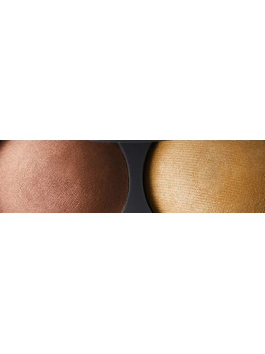 Inika Organic Baked Contour Duo - Duo di contouring biologico cotto al forno 5 g Donna Teak