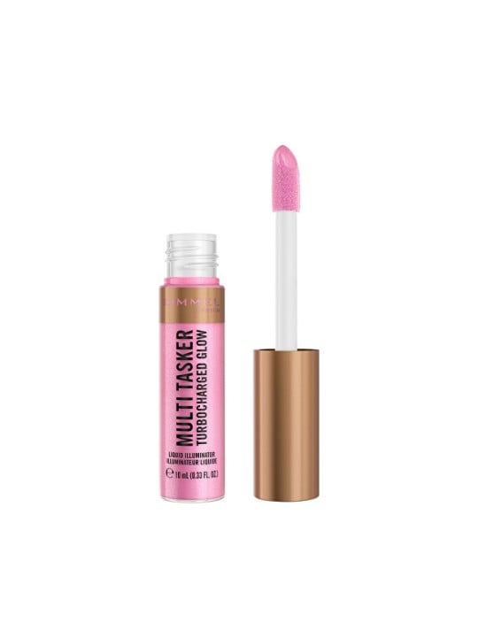 Rimmel Multi-Tasker Turbocharged Glow Illuminante Liquido 10ml donna 002 Rosy Rebel