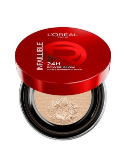L'Oréal H Power Glow Loose Powder - Cipria illuminante 24 10 g donna Medium