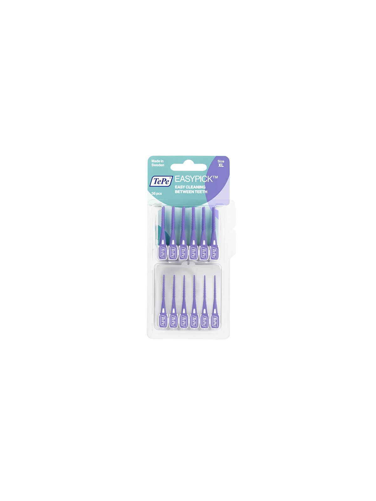 TEPE EasyPick Spazzolinistuzzicadenti interdentali con custodia XL Viola 36pz