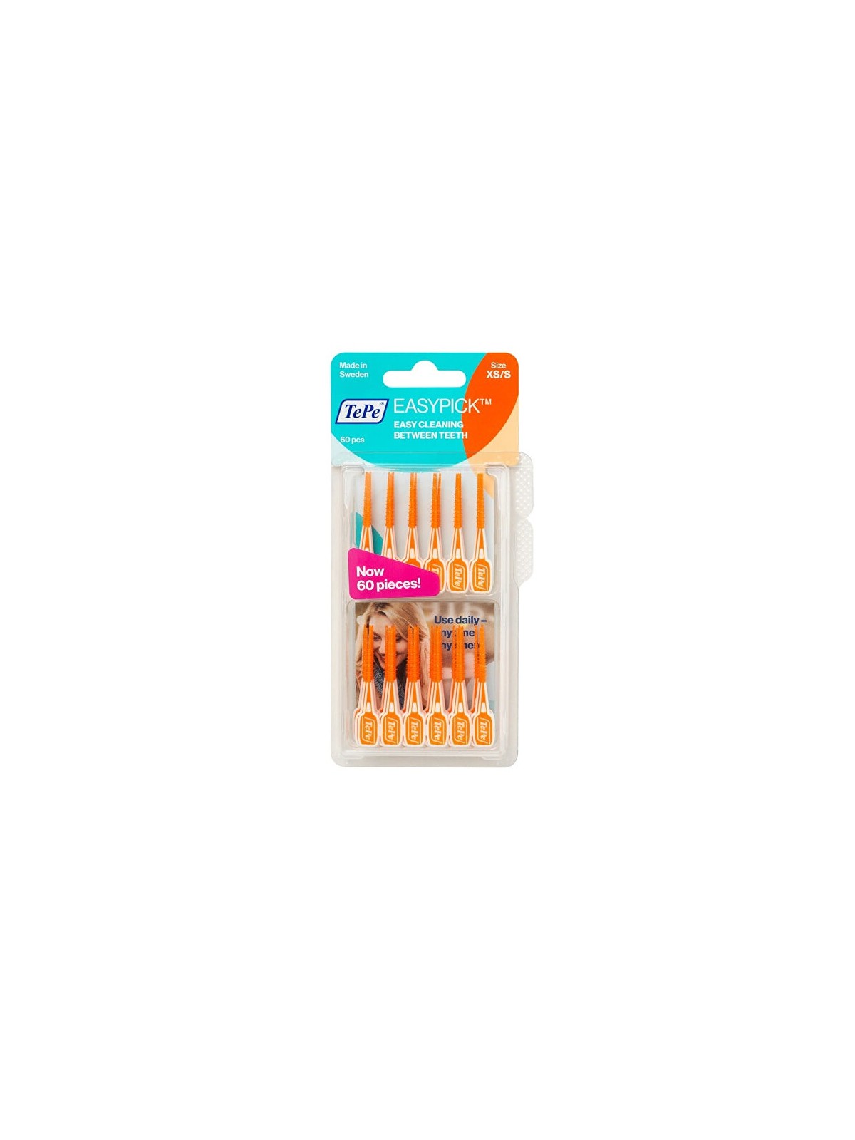 TEPE EasyPick Spazzolinistuzzicadenti interdentali con custodia XSS Arancione 36pz
