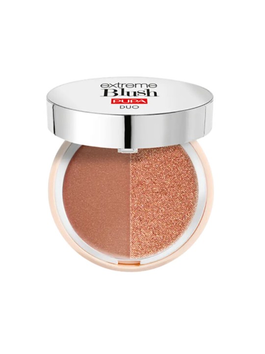 Pupa Extreme Blush DUO Blush in Polvere 4 g 140 Radiant Flamingo Glow Creamy donna