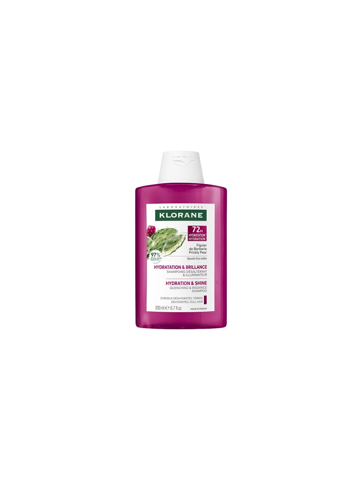 Shampoo Klorane 72H Idratazione e Lucentezza - shampoo con olivello spinoso 200ml donna