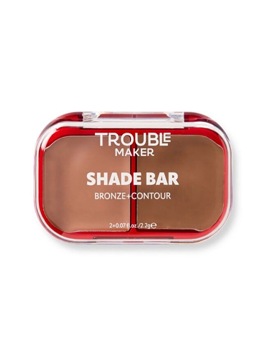 Trouble Maker Palette viso Shade Bar Bronze and Contour 2,2 g - Tonalità: Heart + Soul donna