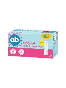 O.b. Tamponi normali, confezione da 32 pezzi.