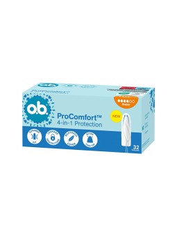 o.b. Tamponi ProComfort Super - Confezione da 32 pezzi donna