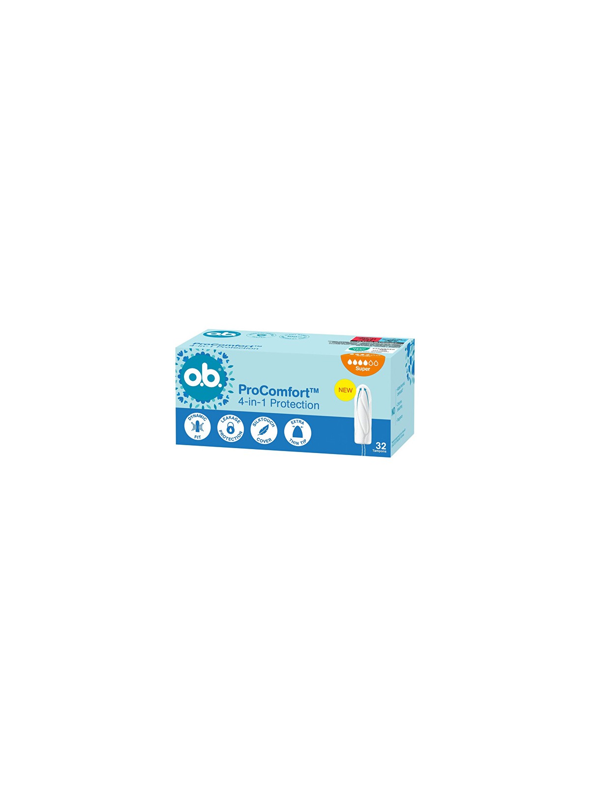 o.b. Tamponi ProComfort Super - Confezione da 32 pezzi donna