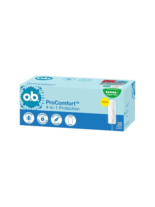 o.b. Tamponi ProComfort Super Plus - Confezione da 32 pezzi donna